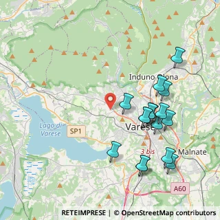 Mappa Via Paolo Vergani, 21100 Varese VA, Italia (4.21438)