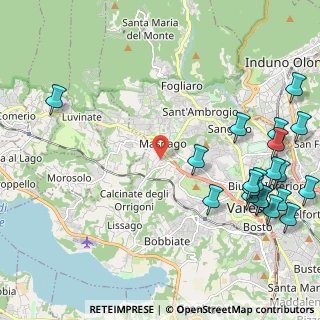 Mappa Via Paolo Vergani, 21100 Varese VA, Italia (2.9435)
