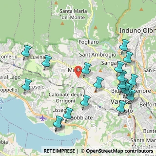 Mappa Via Paolo Vergani, 21100 Varese VA, Italia (2.482)