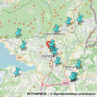 Mappa Via Isonzo, 21100 Varese VA, Italia (4.75786)