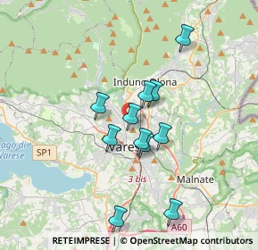 Mappa Via Isonzo, 21100 Varese VA, Italia (2.92091)