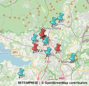 Mappa Via Isonzo, 21100 Varese VA, Italia (2.99273)