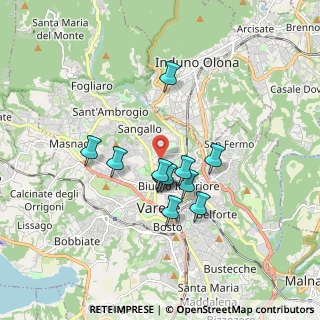 Mappa Via Isonzo, 21100 Varese VA, Italia (1.32417)
