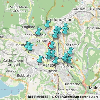 Mappa Via Isonzo, 21100 Varese VA, Italia (1.387)