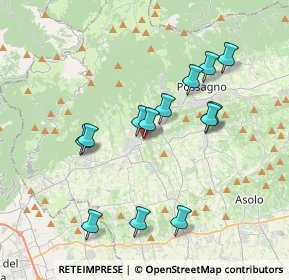 Mappa Via Piave, 31017 Crespano del Grappa TV, Italia (3.46308)