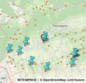 Mappa Via Piave, 31017 Crespano del Grappa TV, Italia (4.67545)