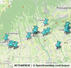 Mappa Via Piave, 31017 Crespano del Grappa TV, Italia (2.307)