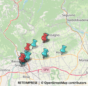 Mappa Via Piave, 31017 Crespano del Grappa TV, Italia (7.75813)