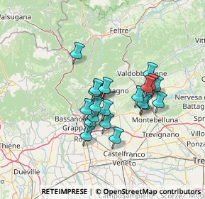 Mappa Via Piave, 31017 Crespano del Grappa TV, Italia (10.4705)