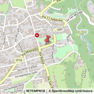 Mappa Via IV Novembre, 31, 31017 Pieve del Grappa, Treviso (Veneto)