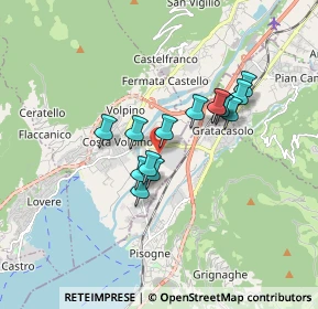 Mappa Via Lobbia Alta, 24062 Costa Volpino BG, Italia (1.28929)