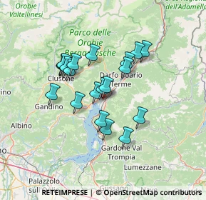 Mappa Via Lobbia Alta, 24062 Costa Volpino BG, Italia (11.1015)