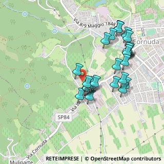 Mappa Via Valle in Colle, 31041 Cornuda TV, Italia (0.45)
