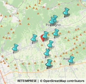 Mappa Via Cardinal la Fontaine, 31017 Paderno del Grappa TV, Italia (3.74538)