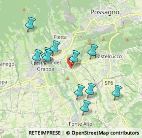 Mappa Via Cardinal la Fontaine, 31017 Paderno del Grappa TV, Italia (1.78)