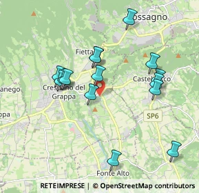 Mappa Via Cardinal la Fontaine, 31017 Paderno del Grappa TV, Italia (1.82)