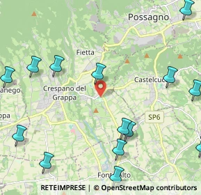 Mappa Via Cardinal la Fontaine, 31017 Paderno del Grappa TV, Italia (2.92571)