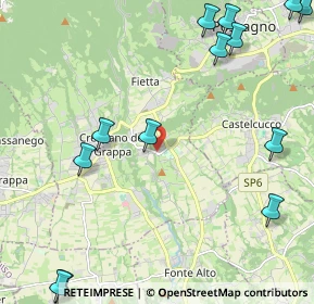 Mappa Via Roma, 31017 Pieve del Grappa TV, Italia (3.05923)