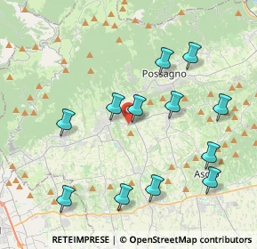 Mappa Via Roma, 31017 Pieve del Grappa TV, Italia (4.16417)