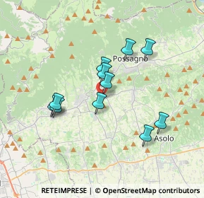 Mappa Via Roma, 31017 Pieve del Grappa TV, Italia (3.04545)