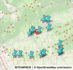 Mappa Via Roma, 31017 Pieve del Grappa TV, Italia (4.15882)