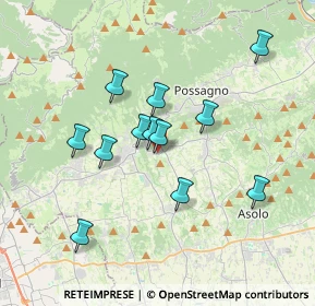 Mappa Via Roma, 31017 Pieve del Grappa TV, Italia (3.1125)