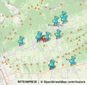 Mappa Via Roma, 31017 Pieve del Grappa TV, Italia (3.49636)