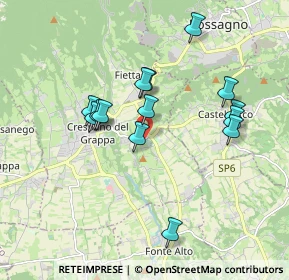 Mappa Via Roma, 31017 Paderno del Grappa TV, Italia (1.67214)