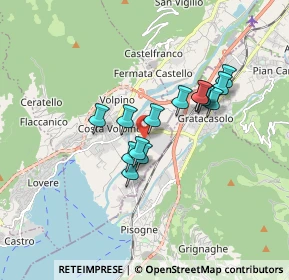 Mappa Via Giorgio Paglia, 24062 Costa Volpino BG, Italia (1.30714)