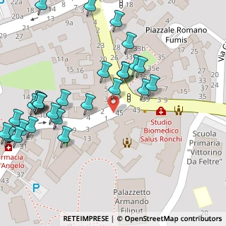 Mappa Piazza Guglielmo Oberdan, 34077 Ronchi dei Legionari GO, Italia (0.06552)