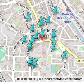 Mappa Piazza Guglielmo Oberdan, 34077 Ronchi dei Legionari GO, Italia (0.209)