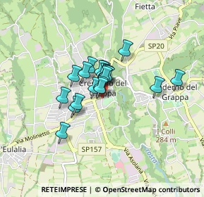 Mappa Via IV Novembre, 31017 Crespano del Grappa TV, Italia (0.5055)