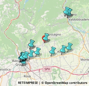 Mappa Via IV Novembre, 31017 Crespano del Grappa TV, Italia (8.605)