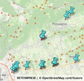 Mappa Via IV Novembre, 31017 Crespano del Grappa TV, Italia (5.61)