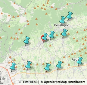 Mappa Via IV Novembre, 31017 Crespano del Grappa TV, Italia (4.53364)