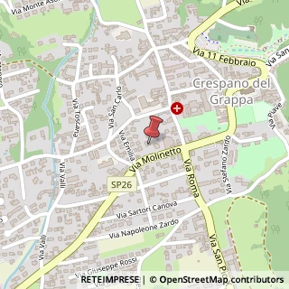Mappa Via Molinetto, 17, 31017 Pieve del Grappa, Treviso (Veneto)