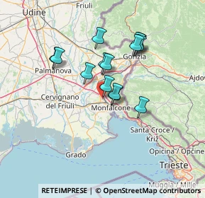 Mappa 34077 Ronchi dei Legionari GO, Italia (11.00571)