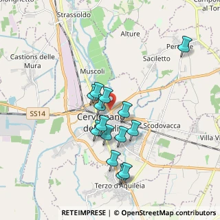 Mappa Via Ramazzotti, 33052 Cervignano del Friuli UD, Italia (1.54357)