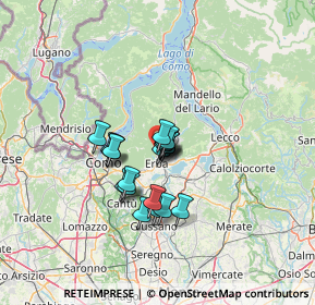 Mappa Via Guglielmo Marconi, 22037 Ponte Lambro CO, Italia (8.3355)