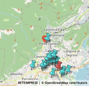 Mappa Via Guglielmo Marconi, 22037 Ponte Lambro CO, Italia (2.2455)