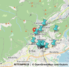 Mappa Via Guglielmo Marconi, 22037 Ponte Lambro CO, Italia (1.59308)