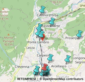 Mappa Via Zara, 22037 Ponte Lambro CO, Italia (1.2495)