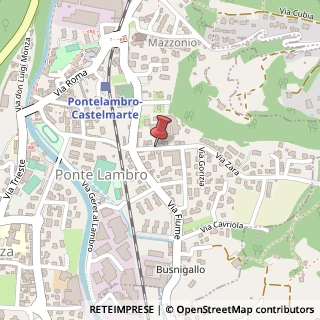 Mappa Via Zara, 15, 22037 Ponte Lambro, Como (Lombardia)