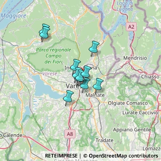Mappa Via Valgella, 21100 Varese VA, Italia (4.44455)