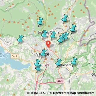 Mappa Via Valgella, 21100 Varese VA, Italia (3.692)