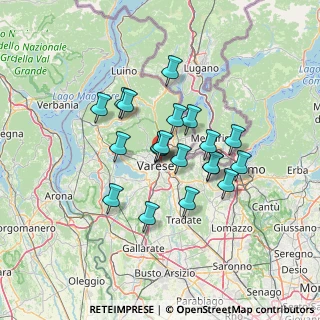 Mappa Via Valgella, 21100 Varese VA, Italia (10.558)