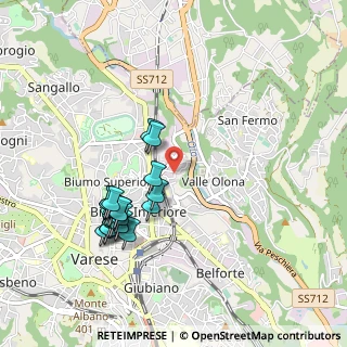 Mappa Via Valgella, 21100 Varese VA, Italia (0.9425)