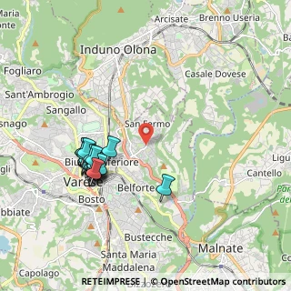 Mappa Via Brennero, 21100 Varese VA, Italia (1.9255)