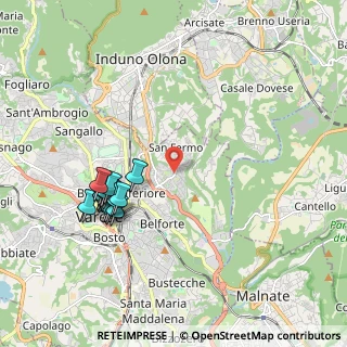 Mappa Via Brennero, 21100 Varese VA, Italia (1.98118)