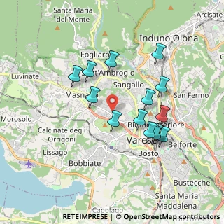 Mappa Via Enrico Cernuschi, 21100 Varese VA, Italia (1.64286)
